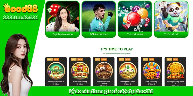 Lý do nên tham gia cá cược tại Good88